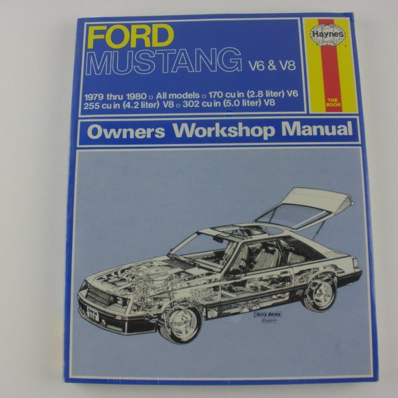 Haynes Mustang 1979 & 1980 Repair Manual - Picture 1 of 16